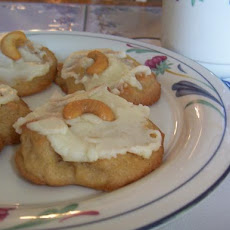 Frosted Cashew Cookies