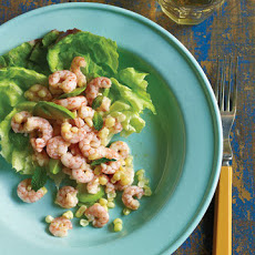 Shrimp and Corn Salad in Bibb Lettuce Cups