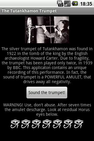 The Tutankhamon Trumpet
