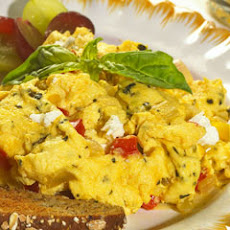 Cheesy Mediterranean Scramble