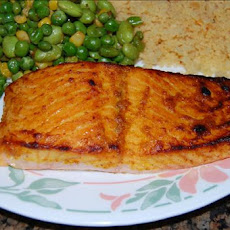 Spiced Salmon With Mustard Sauce