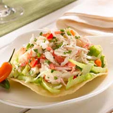 Tostadas With Crabmeat Salad