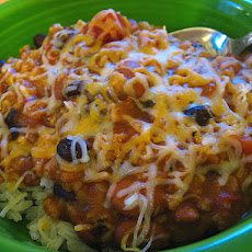 Crock Barley, Bean & Corn Burrito Filling