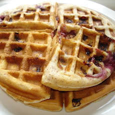 Cherry Almond Waffles