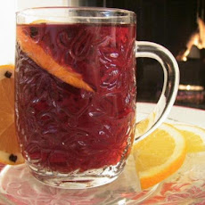 Fireside Cranberry Pomegranate Spiced Cider