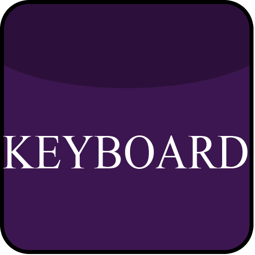 Violet Glass Keyboard Skin LOGO-APP點子