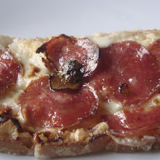 Grilled Taleggio cheese, Salami and Truffle Honey - Crostone di Taleggio, Salami con Miele Tartufato