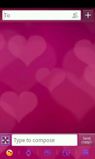 GO SMS Pink Valentine