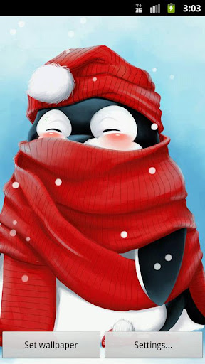 Winter Penguin Live Wallpaper