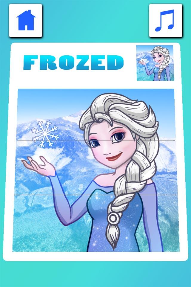 Android application Frozen Puzzle screenshort