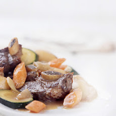 Red Wine-Braised Short Ribs with Vegetables