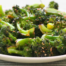 Roasted Broccoli Recipe with Soy Sauce and Sesame Seeds