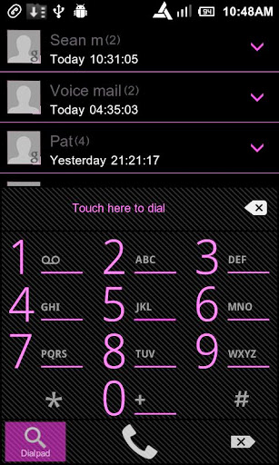 ICS Pro PINK GOLauncher Widget