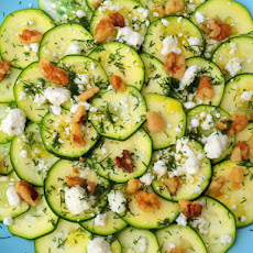Serious Salads: Zucchini with Feta, Walnuts and Dill