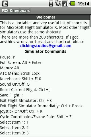 FSX Kneeboard