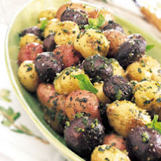 Tricolor Potatoes with Pesto and Parmesan