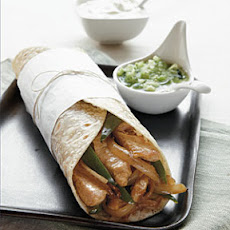 Pork Wraps with Fresh Tomatillo Salsa