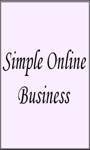 Simple Online Business