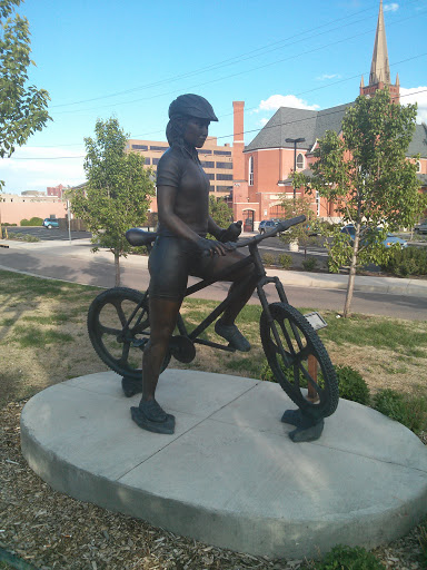 Biking Statue