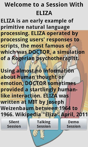 ELIZA iTherapist Simulation