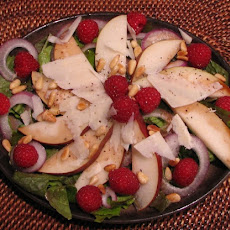 Crimson Autumn Salad with Pecorino and Pine Nuts