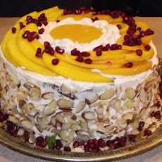 Mango-Orange Mousse Cake