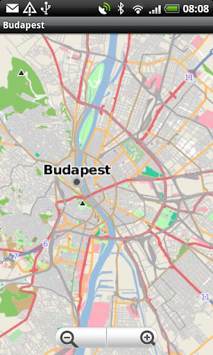 Budapest Street Map