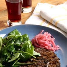 Beef Paillards with Arugula and Capers