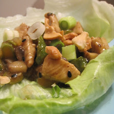 Asparagus and Chicken Lettuce Wraps