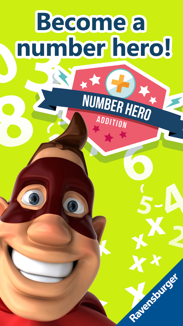 Android application Number Hero: Addition screenshort