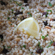 Israeli Couscous With Pine Nuts and Fresh Parsley
