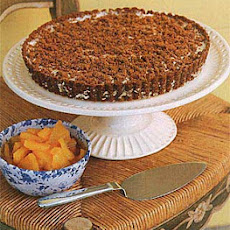 Gingersnap Crumble Ice-Cream Tart with Chunky Pineapple Sauce