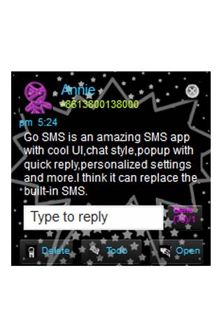 GO SMS Theme Mono Grunge Pink