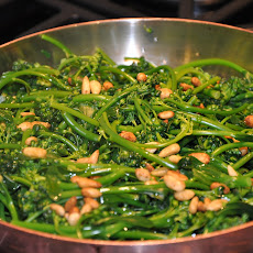 Broccoli Rabe with Savory Pine Nuts and Meyer Lemon
