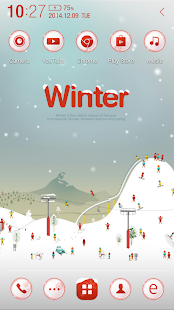 How to download Snowy white world Atom theme patch 1.1 apk for pc