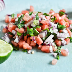Tilapia Burgers with Watermelon Salsa + Avocado