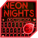 GO Keyboard Red Neon Theme Apk