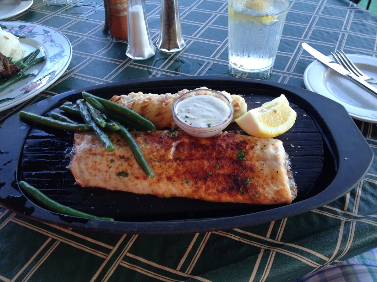 This is the oak planked whitefish on the gluten free menu. It was delicious!