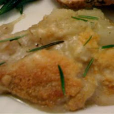 Roasted Garlic Scalloped Potatoes