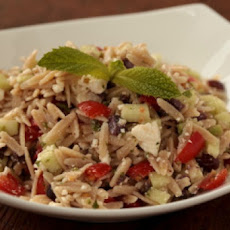 Whole Wheat Greek Orzo Salad