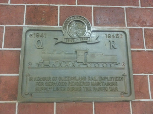 Pacific War Rail Plaque
