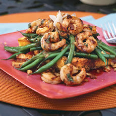 Grilled Shrimp-and-Green Bean Salad
