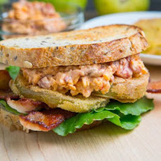 Fried Green Tomato BLT with Pimento Cheese