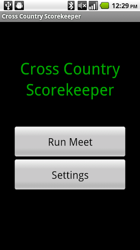 Cross Country Scorekeeper