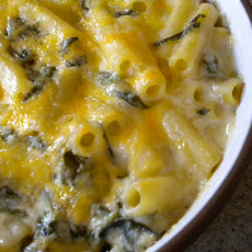 Lightly Cheddared Spinach Ricotta Mac And Cheese