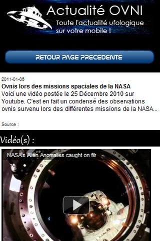 Actulaité OVNI