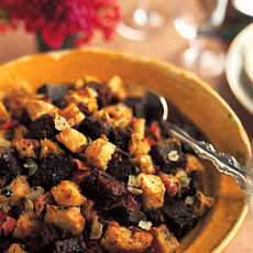 Boston Brown Bread Stuffing with Bacon and Tarragon