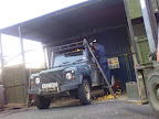Lee fixing the rook rack