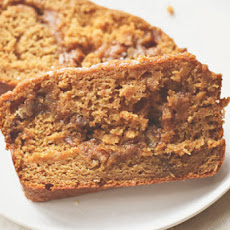 Pumpkin Bread with Cinnamon Pecan Filling