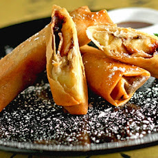 Chocolate Kumquat Spring Rolls